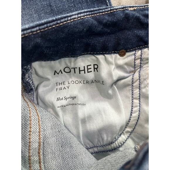 Mother The Looker Ankle Fray Skinny Jeans in Hot Springs Sz 26 - Picture 6 of 10
